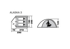 Туристическая палатка Jungle Camp Alaska 3 (70858)