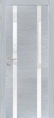 Дверь PX-9 AL кромка с 2-х ст. / Цвет Дуб скай серый / белоснежный лакобель / Двери PROFILO PORTE