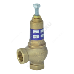 Клапан предохранительный пружинный угловой латунь 111 Ду80х80 ВР G3"хG3" Рн=0.5...16бар OR 0111.380