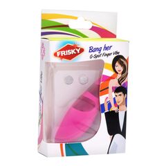 Розовая насадка на палец с вибрацией Bang Her Silicone G-Spot Finger Vibe - 