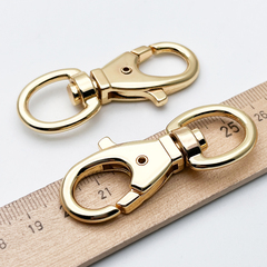 Замок-карабин (крупный!), цвет золото, размер 53*20 мм, цена за 1 шт