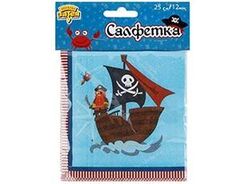 Салфетка С ДР Пиратский Остров 25см 12шт