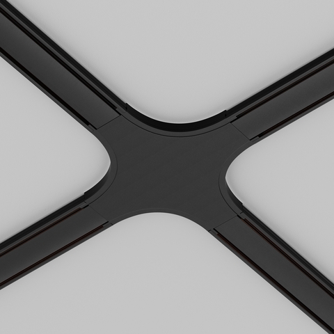 Коннектор питания X-образный для магнитного шинопровода Maytoni Radity TRA084CX-11B