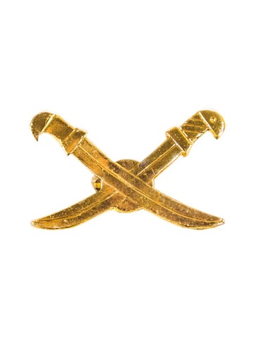 Эмблема петличная Казачьих войск золото