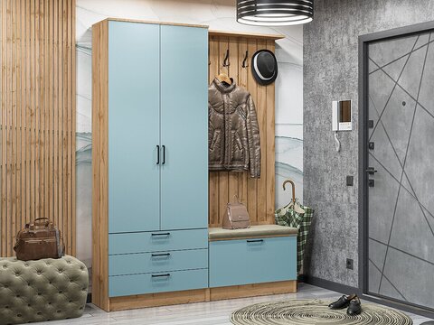 Прихожая Стиль-03 Grey-green In 2S Дуб Вотан