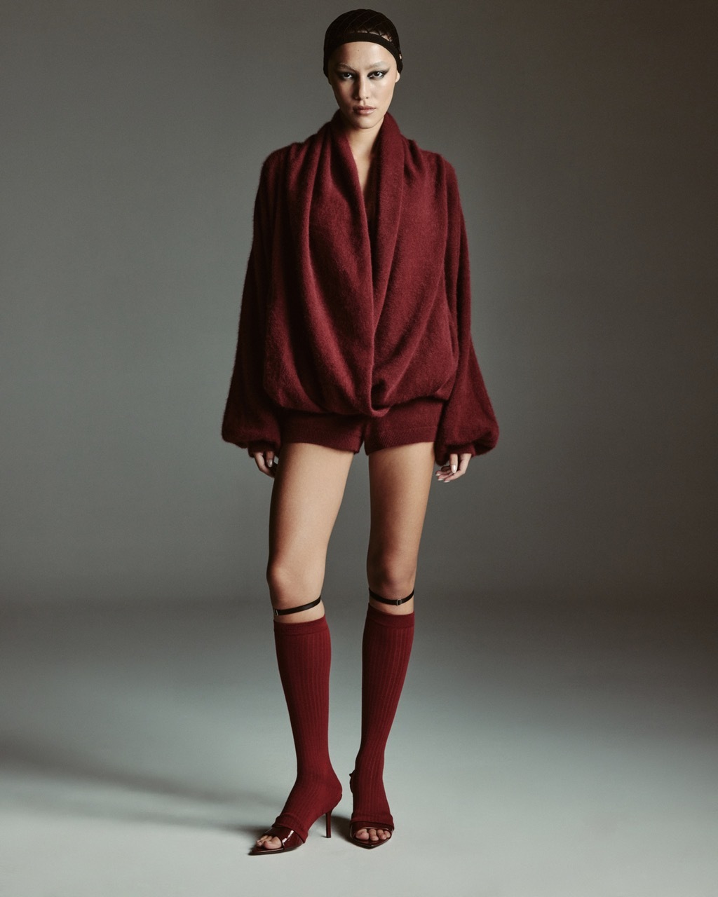 Джемпер Лиса М, Бордовый