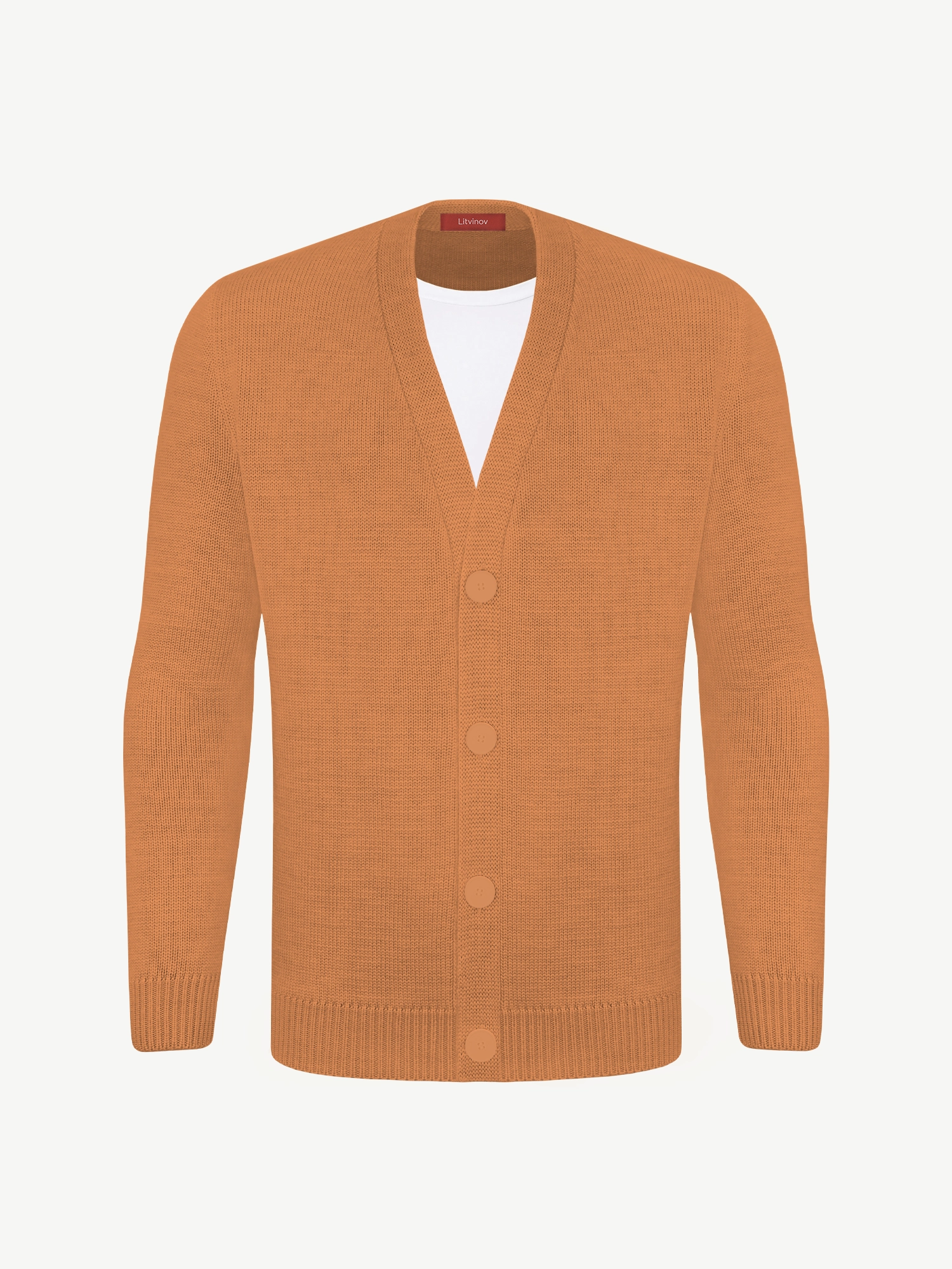 Кардиган с пуговицами из мягкой шерсти