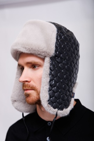 CUDGI Шапка-ушанка с мехом