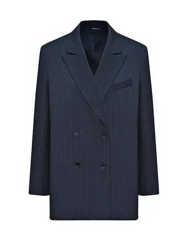 Пиджак двубортный в полоску DAN MARALEX