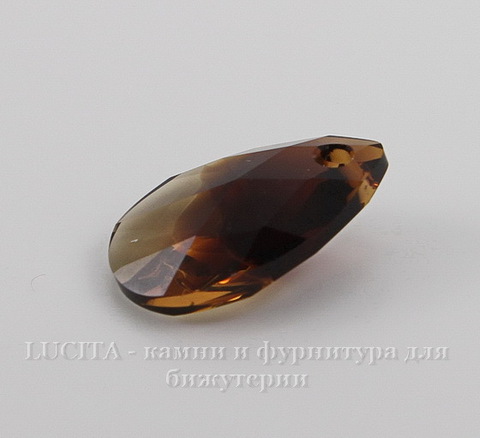 6106 Подвеска Сваровски Капля Topaz Blend (16 мм)