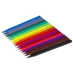 
          Фломастеры, 18 цв, Alingar, смываемые чернила, корпус круглый, "Монстрики", вентилируемый колпачок, упаковка ПВХ, европодвес