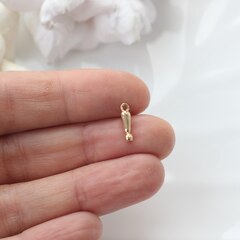 Подвеска Восклицательный знак 12*3 мм, позолота, П232