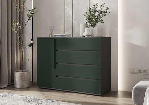 Koмoд Нopд 1 двepь 4 ящика