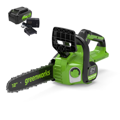 Цепная пила Greenworks GD24CS30K4 24V (30 см) аккумуляторная, с АКБ 4 А/ч и ЗУ