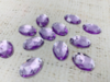 Стразы пришивные акрил, d 1,4х1 см, сирень