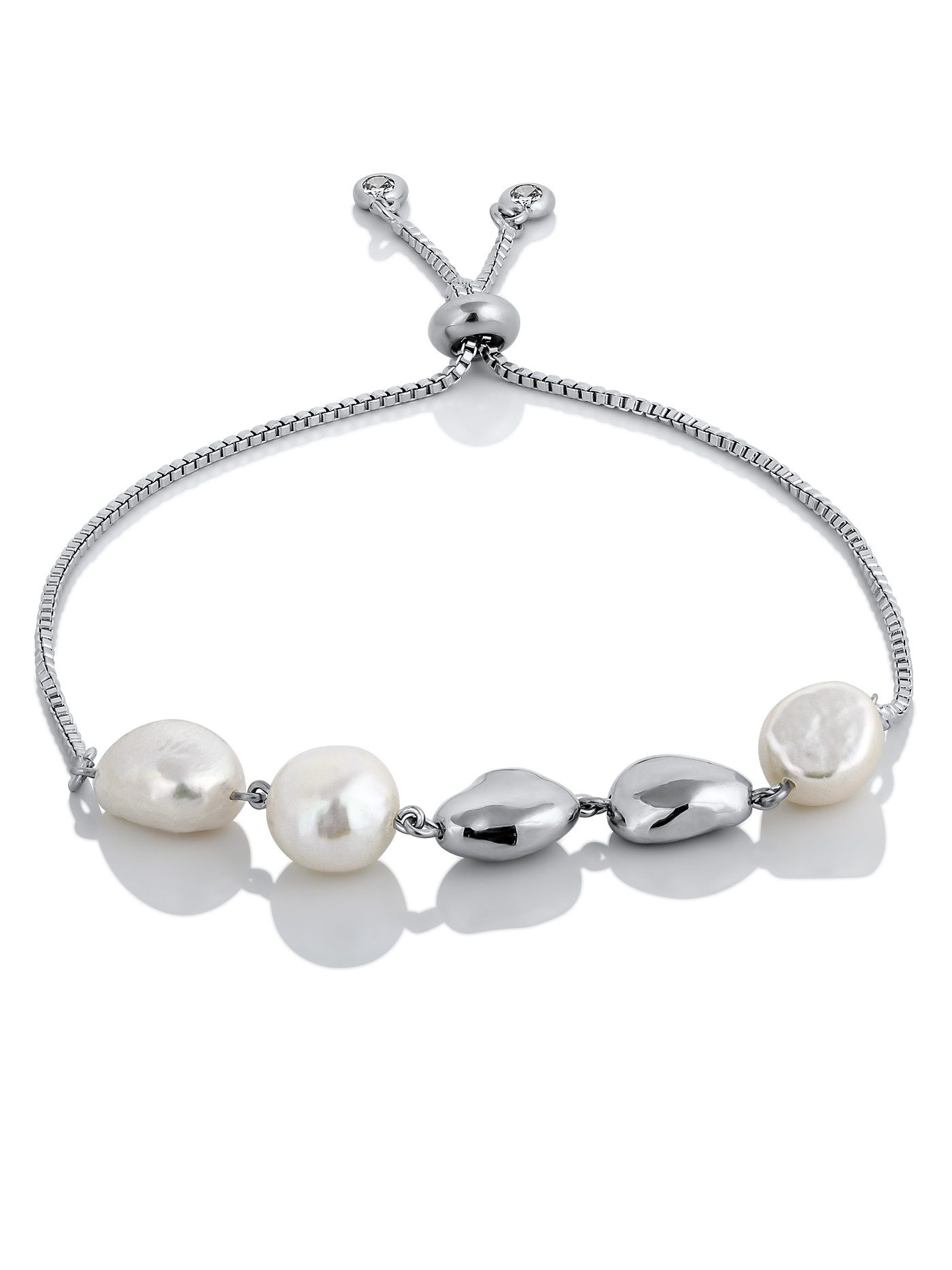 Браслет с натуральным барочным жемчугом