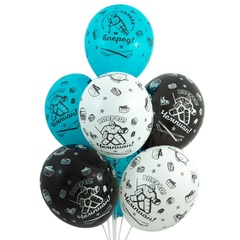 Шар гелиевый с рисунком Хоккеист, только вперед!