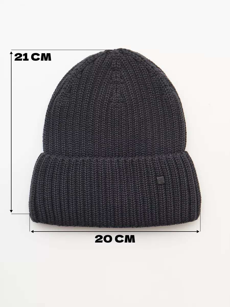 Шапка бини зимняя весенняя с флисом