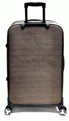 Чемодан Hossoni тканевый большой Коричневый 75|44|27+3|см (4 колеса съемные) Цена указана на САМОВЫВОЗ!!!