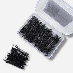 Набор черных волнистых невидимок в коробке IPARIKMAHER 50 мм 100 шт