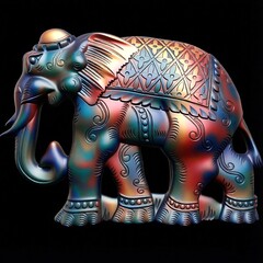 Силиконовый молд № 323 Слон большой левый