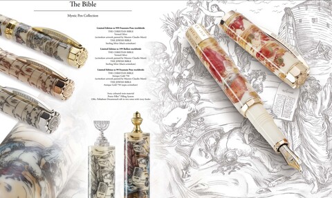 Перьевая ручка Visconti LE The Jewish Bible, Ivory ST, F (Vs-158-52F)