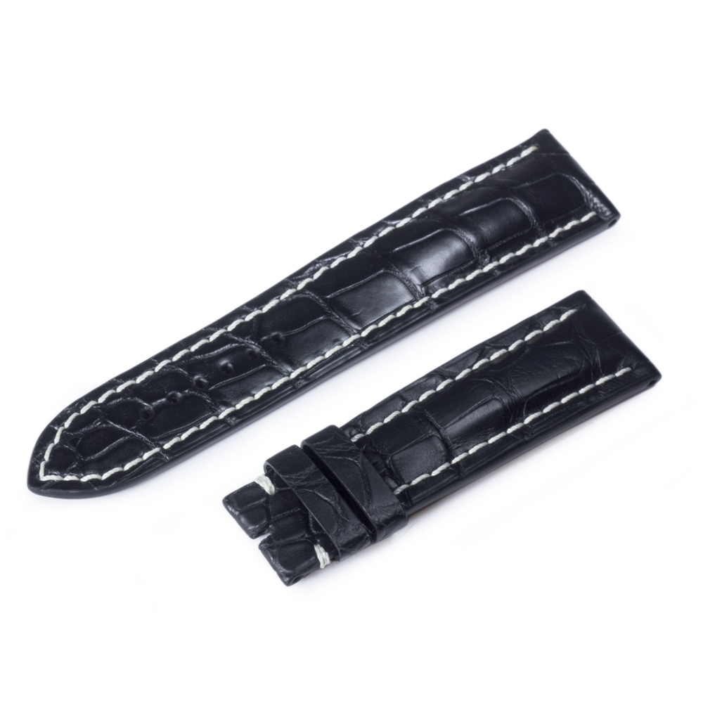 Ремешок для часов Breitling Super Ocean Heritage из черного аллигатора