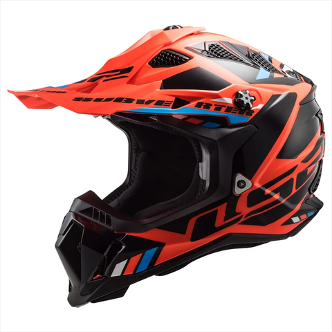 Мотошлем MX700 SUBVERTER EVO STOMP черно-оранжевый M