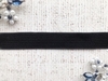 Резинка вязаная, ш. 1,5 см, чёрный