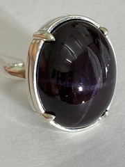 Корунд Зв (серебряный кольцо)