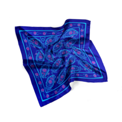 Yaylıq\Scarf Butalı (mavi) 30×30 sm