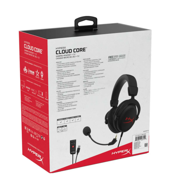 Наушники hyperx cloud core 7.1. HYPERX cloud Core 7.1 HX-HSCC. HYPERX cloud Core 7.1 HX-HSCC-2-BK. Наушники HYPERX 7.1. Проводная гарнитура cloud Core 7.1 HX-HSCC-2-BK.