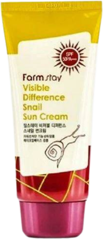 Farmstay Visible Difference Snail Sun Cream Крем улиточный солнцезащитный