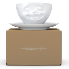 Чайная пара tassen laughing, 200 мл, белая