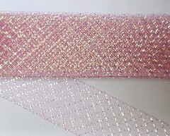 Лента регилин с люрексом, сетка, ш. 4,5 см.