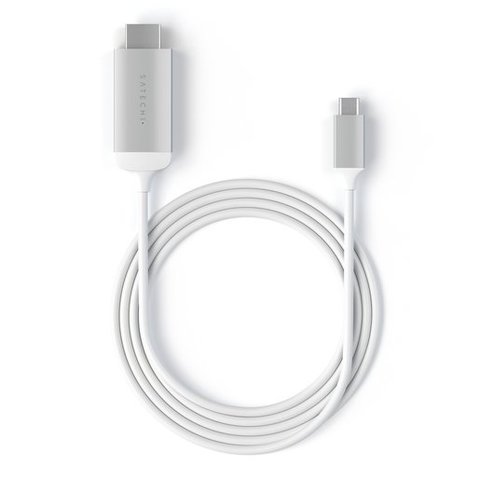 Кабель Satechi USB-C to HDMI 4K 1,8м, серебряный