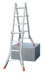 Шарнирная телескопическая лестница TeleMatic 4x4 (129956)