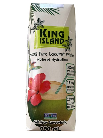 100 % Кокосовая вода без сахара KING ISLAND, 250 мл