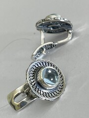 Галактика (серьги из серебра)
