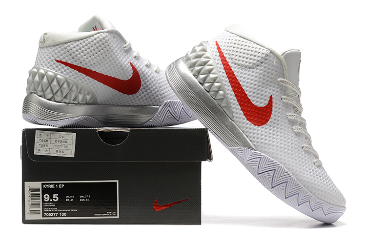 Kyrie 1 white red online