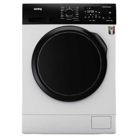 Korting KWM 59ID14107 Стиральная машина/ Стиральная машина с фронтальной загрузкой, ГЛУБИНА 61 см, загрузка 10 кг, скорость отжима 1400 об/мин, инверторный двигатель, электронное управление, LED индикация настроек и доп функций, Цифровой дисплей с от