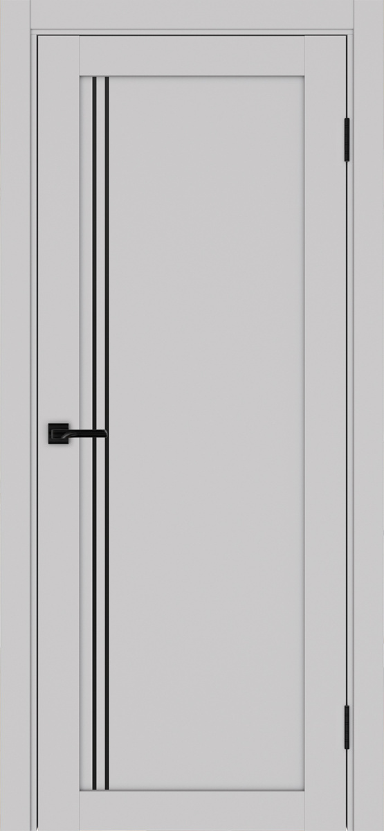 Дверь межкомнатная Оптима Порте Турин 566.111 АПП молдинг SB, цвет пепельный, экошпон, глухая
