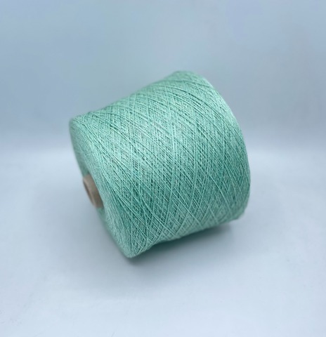 G&G Filati (пр.Италия),art-Ma vie 2/26 1300/100гр, 50%Кашемир, 50%Шелк, цвет-Светло-зеленый меланж. арт.32310