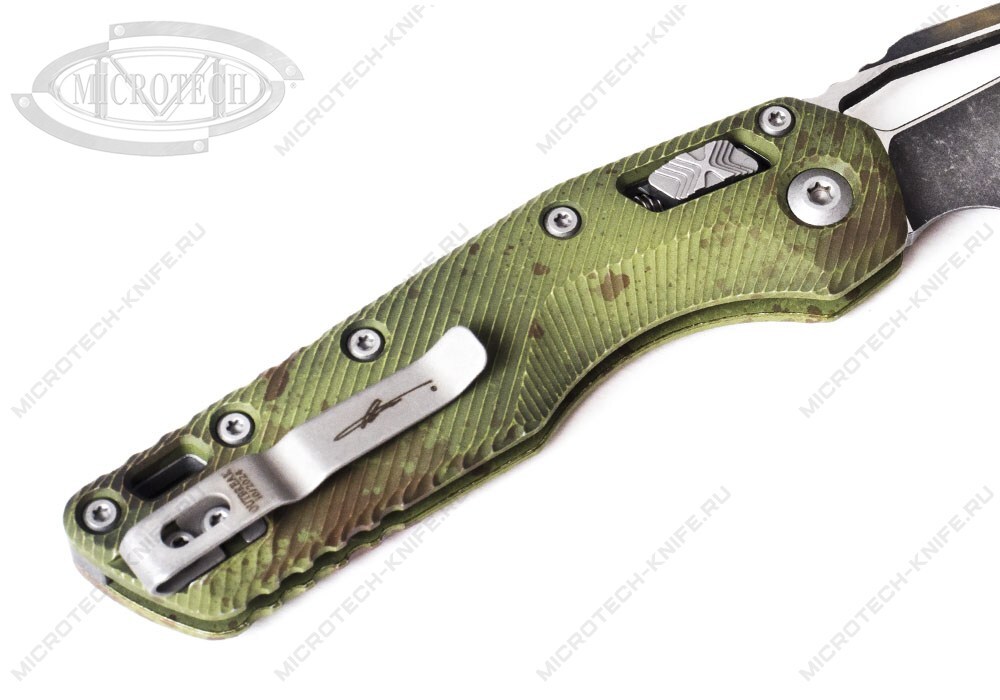 Нож Microtech 210-1FLOBS MSI Outbreak Aluminum Signature Series - фотография 