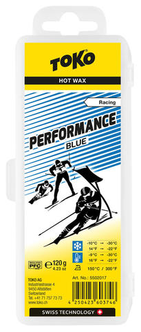 Картинка парафин Toko performance 120 g blue - 1