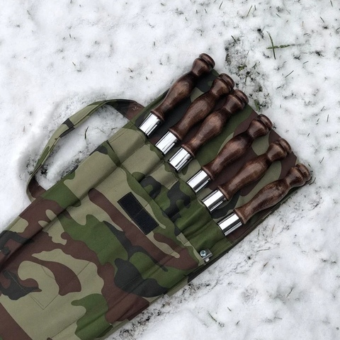 Набор шампуров в чехле №1 "Камуфляж"