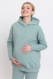 Утепленный спортивный костюм для беременных и кормящих 11998 мятный
