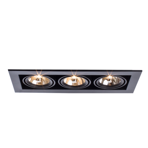 Светильник встраиваемый поворотный Arte Lamp Cardani medio A5930PL-3BK