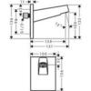 Hansgrohe Pulsify 260 24149670 Душевой кронштейн настенный, чёрный матовый