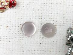 Пуговицы блузочные на ножке "карамелька", d 1,5 см, светло-пыльная сирень